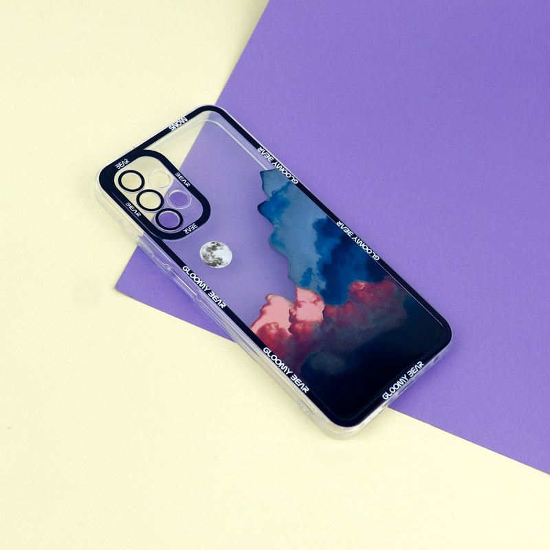 قاب ژله ای شفاف طرح کوهستان محافظ لنزدار Samsung Galaxy A13 4G