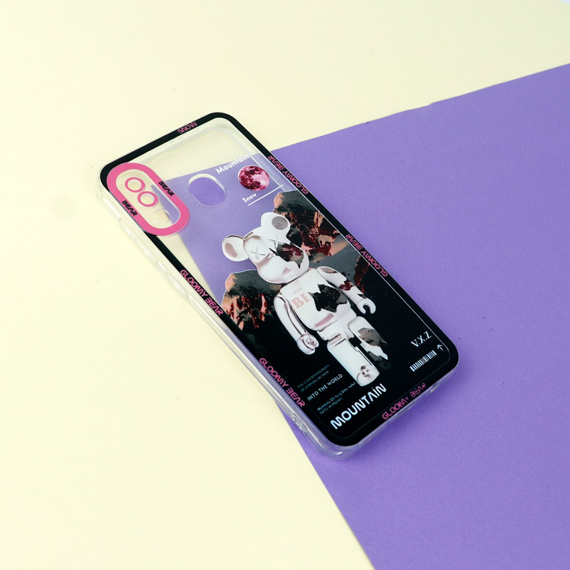 قاب ژله ای شفاف طرح کوهستان محافظ لنزدار Samsung Galaxy A20 / A30