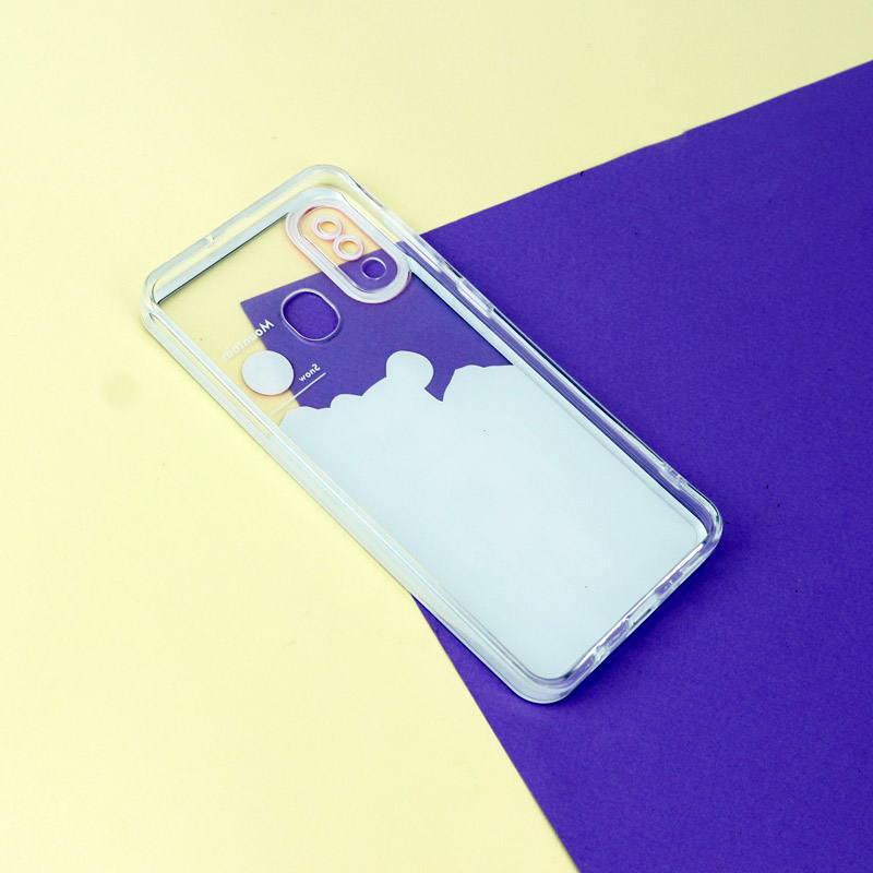 قاب ژله ای شفاف طرح کوهستان محافظ لنزدار Samsung Galaxy A20 / A30