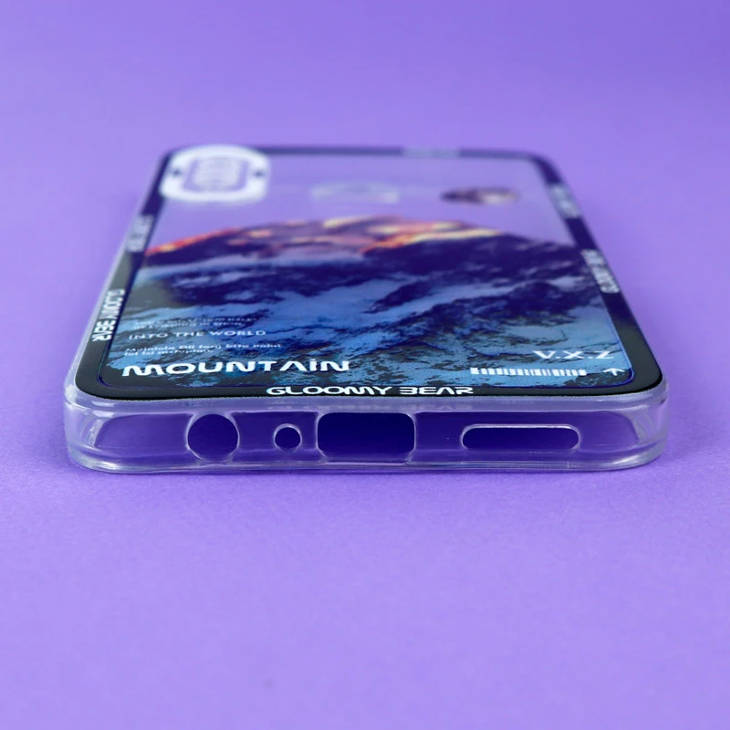 قاب ژله ای شفاف طرح کوهستان محافظ لنزدار Samsung Galaxy A20s