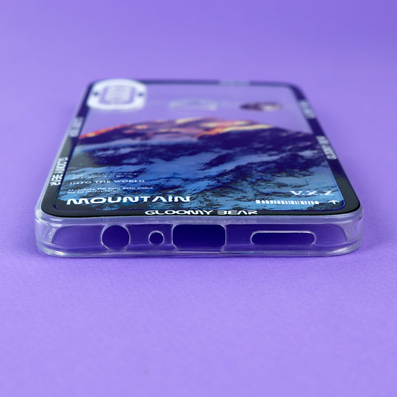 قاب ژله ای شفاف طرح کوهستان محافظ لنزدار Samsung Galaxy A20s