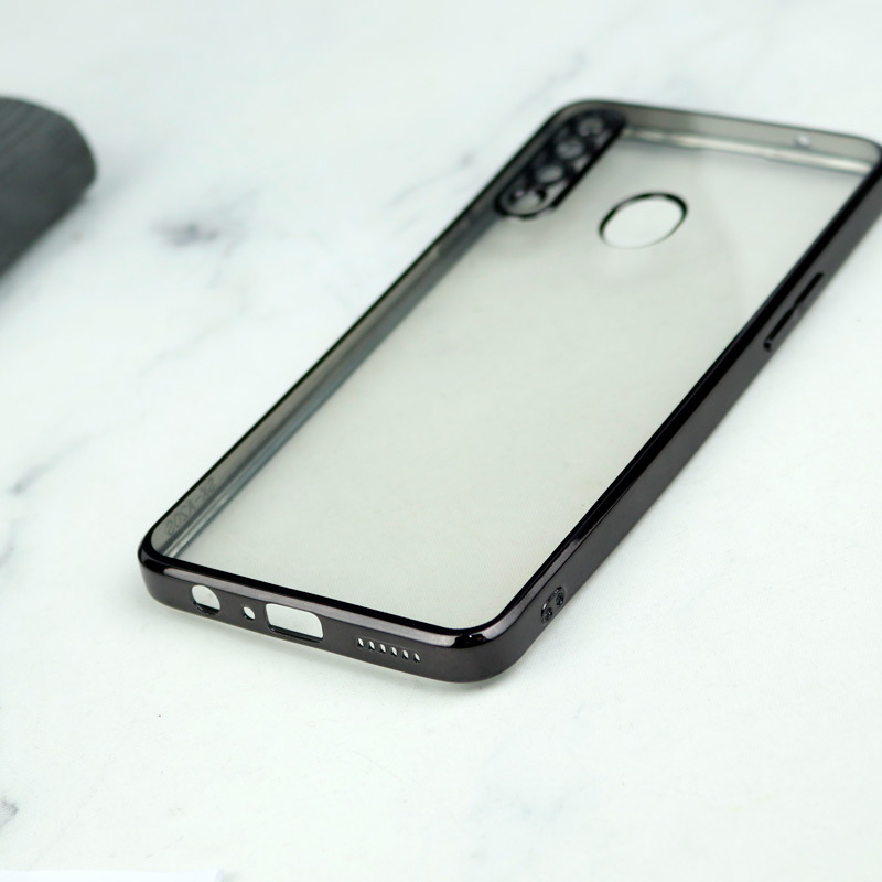 قاب شفاف دور رنگی محافظ لنزدار Samsung Galaxy A20s
