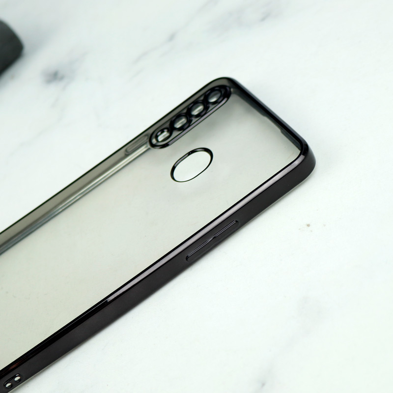 قاب شفاف دور رنگی محافظ لنزدار Samsung Galaxy A20s