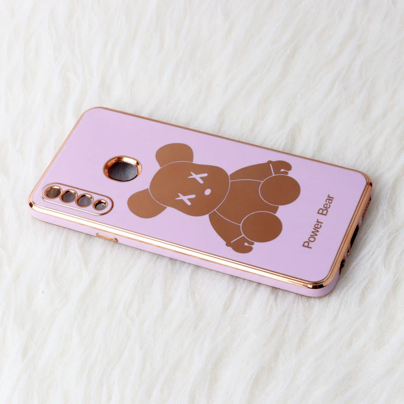 قاب My Case Power Bear سامسونگ Galaxy A20s محافظ لنزدار