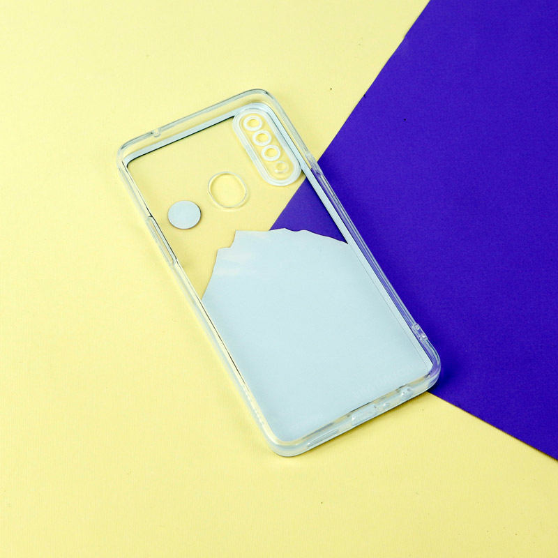 قاب ژله ای شفاف طرح کوهستان محافظ لنزدار Samsung Galaxy A20s