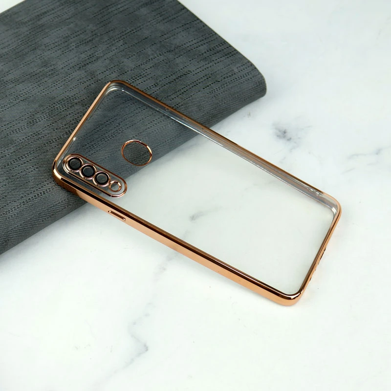 قاب شفاف دور رنگی محافظ لنزدار Samsung Galaxy A20s