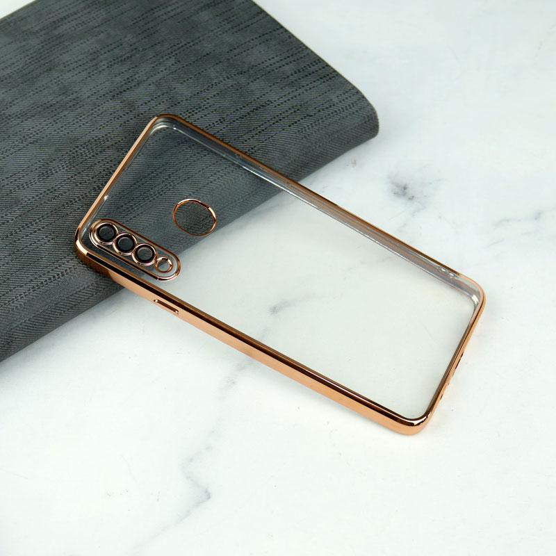 قاب شفاف دور رنگی محافظ لنزدار Samsung Galaxy A20s