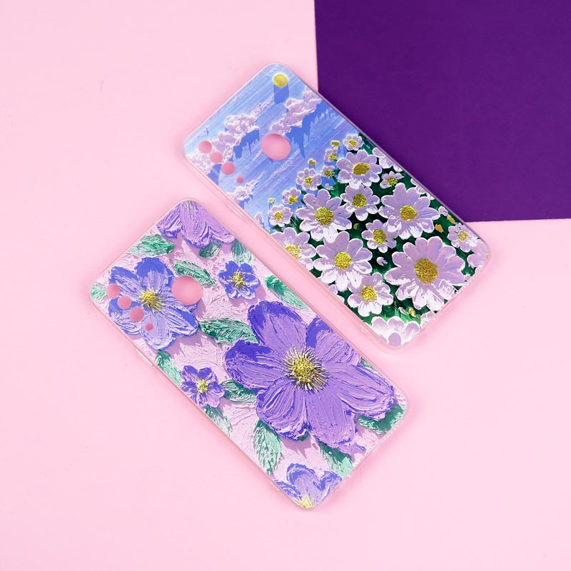 قاب ژله ای طرحدار گل برجسته محافظ لنزدار Samsung Galaxy A20s