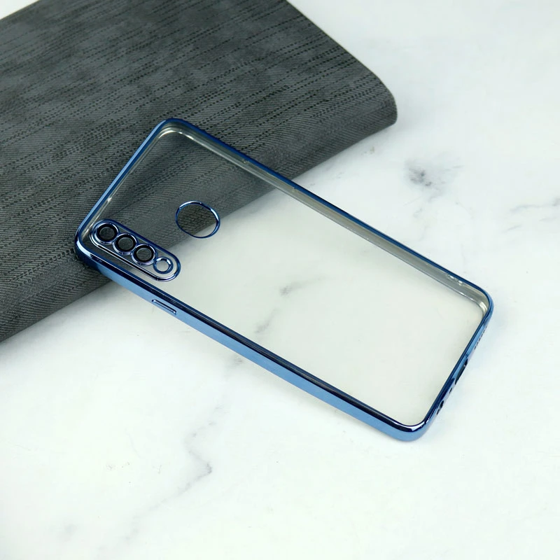 قاب شفاف دور رنگی محافظ لنزدار Samsung Galaxy A20s