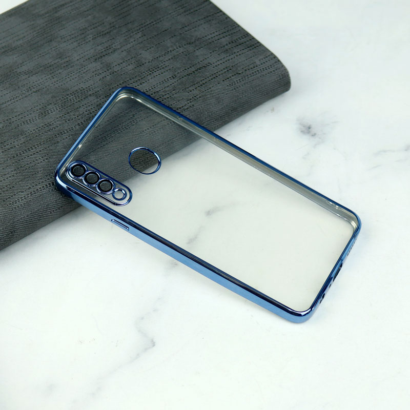 قاب شفاف دور رنگی محافظ لنزدار Samsung Galaxy A20s