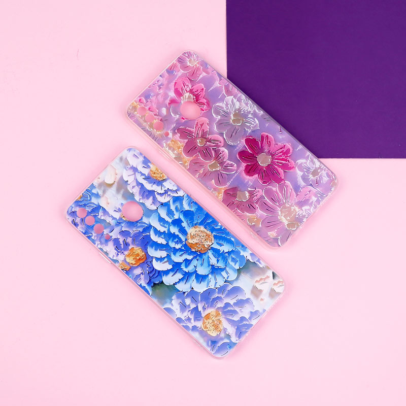 قاب ژله ای طرحدار گل برجسته محافظ لنزدار Samsung Galaxy A20s