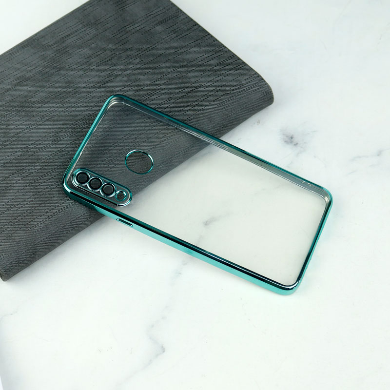 قاب شفاف دور رنگی محافظ لنزدار Samsung Galaxy A20s