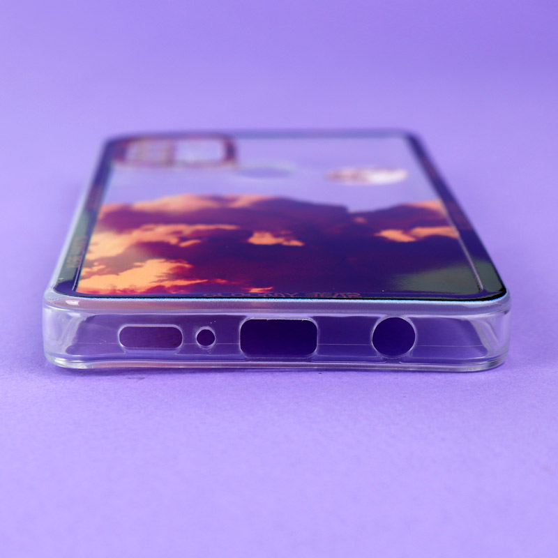 قاب ژله ای شفاف طرح کوهستان محافظ لنزدار Samsung Galaxy A21s