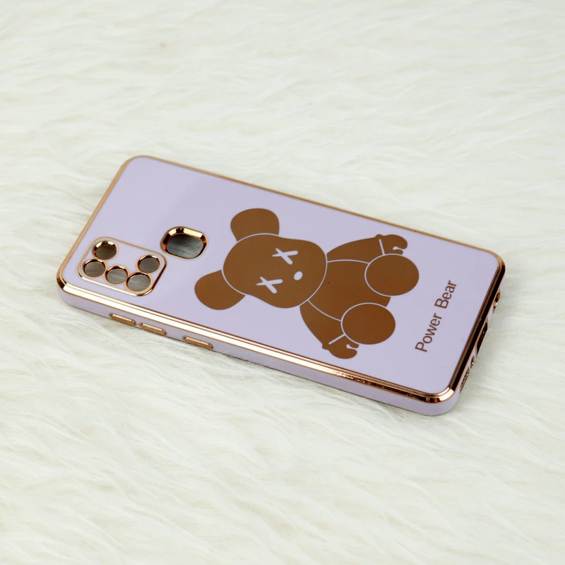 قاب My Case Power Bear سامسونگ Galaxy A21s محافظ لنزدار