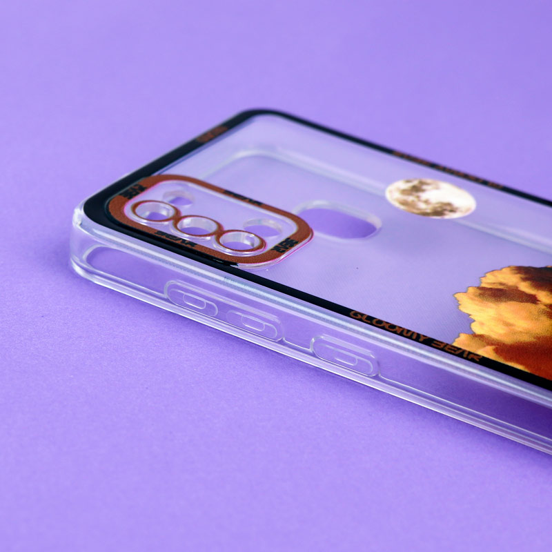 قاب ژله ای شفاف طرح کوهستان محافظ لنزدار Samsung Galaxy A21s