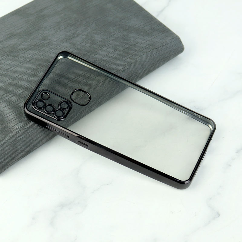 قاب شفاف دور رنگی محافظ لنزدار Samsung Galaxy A21s