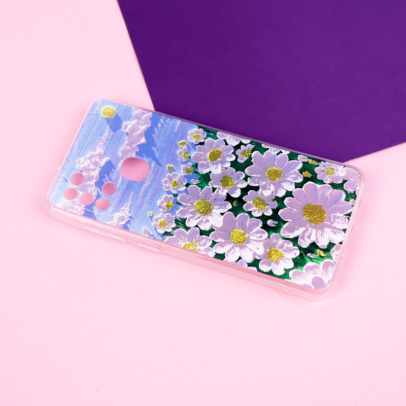 قاب ژله ای طرحدار گل برجسته محافظ لنزدار Samsung Galaxy A21s