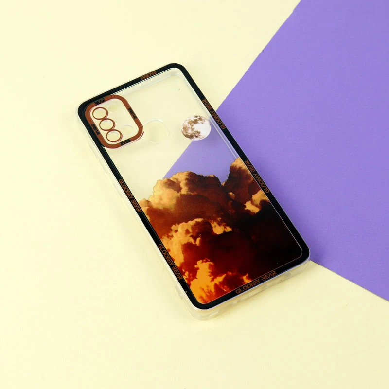 قاب ژله ای شفاف طرح کوهستان محافظ لنزدار Samsung Galaxy A21s