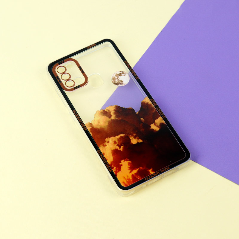 قاب ژله ای شفاف طرح کوهستان محافظ لنزدار Samsung Galaxy A21s