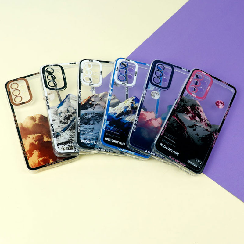 قاب ژله ای شفاف طرح کوهستان محافظ لنزدار Samsung Galaxy A23