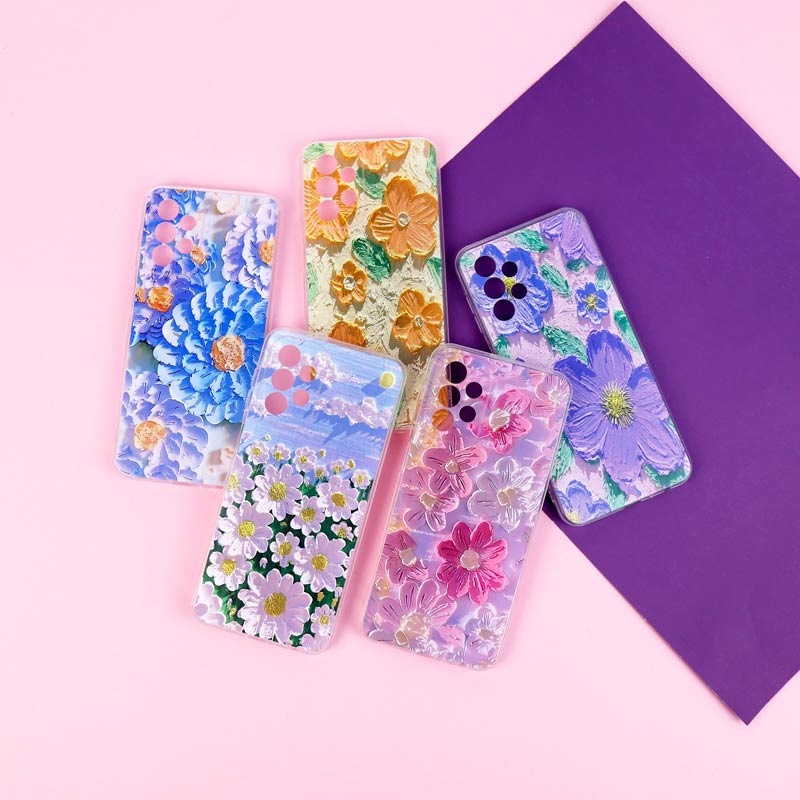 قاب ژله ای طرحدار گل برجسته محافظ لنزدار Samsung Galaxy A23