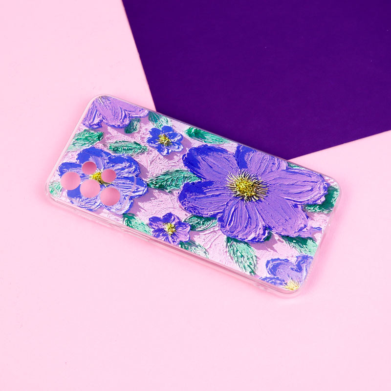 قاب ژله ای طرحدار گل برجسته محافظ لنزدار Samsung Galaxy A23