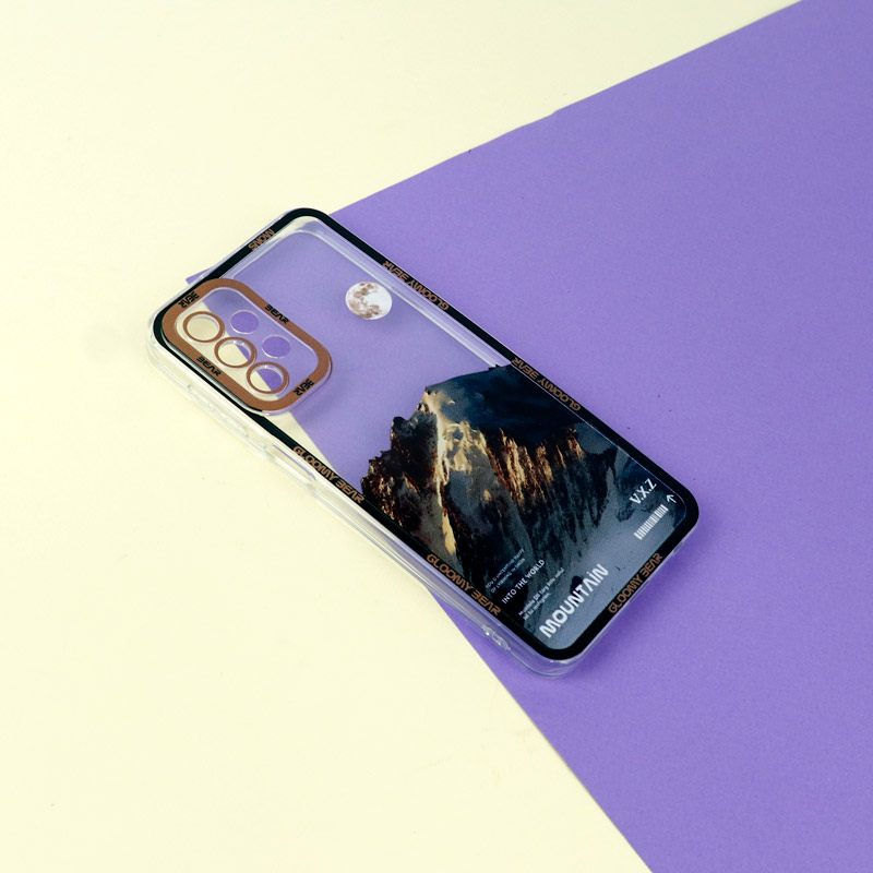 قاب ژله ای شفاف طرح کوهستان محافظ لنزدار Samsung Galaxy A23