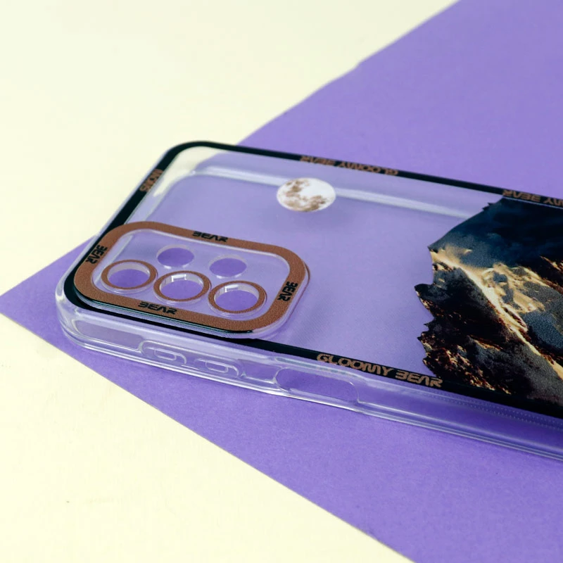 قاب ژله ای شفاف طرح کوهستان محافظ لنزدار Samsung Galaxy A23