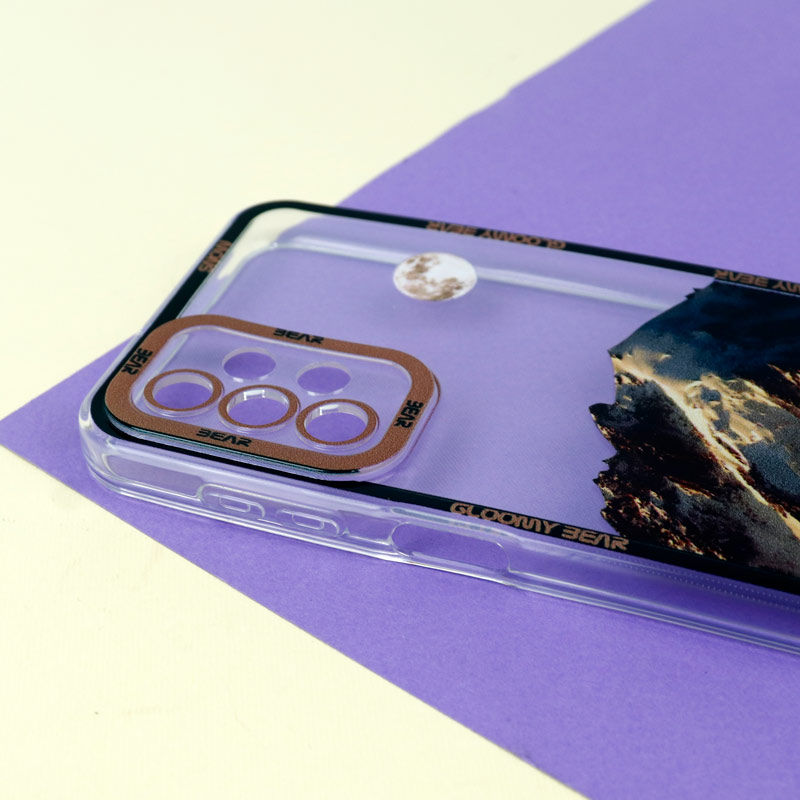 قاب ژله ای شفاف طرح کوهستان محافظ لنزدار Samsung Galaxy A23
