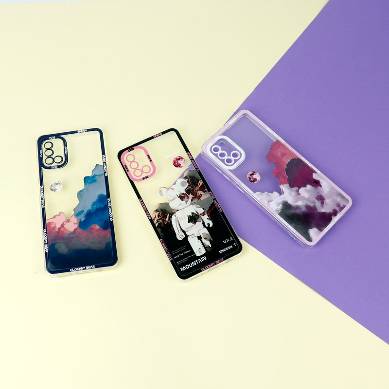 قاب ژله ای شفاف طرح کوهستان محافظ لنزدار Samsung Galaxy A31