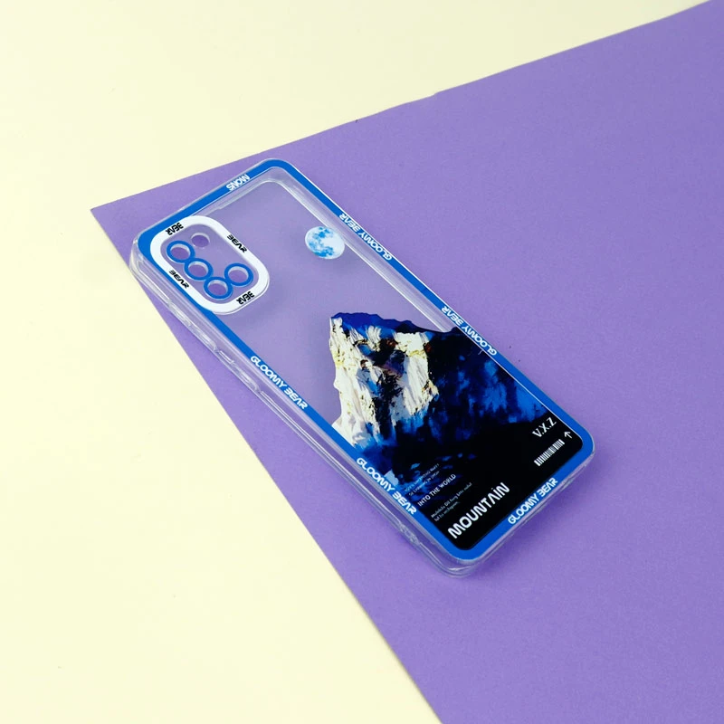 قاب ژله ای شفاف طرح کوهستان محافظ لنزدار Samsung Galaxy A31