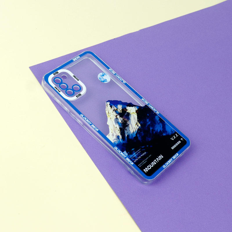 قاب ژله ای شفاف طرح کوهستان محافظ لنزدار Samsung Galaxy A31