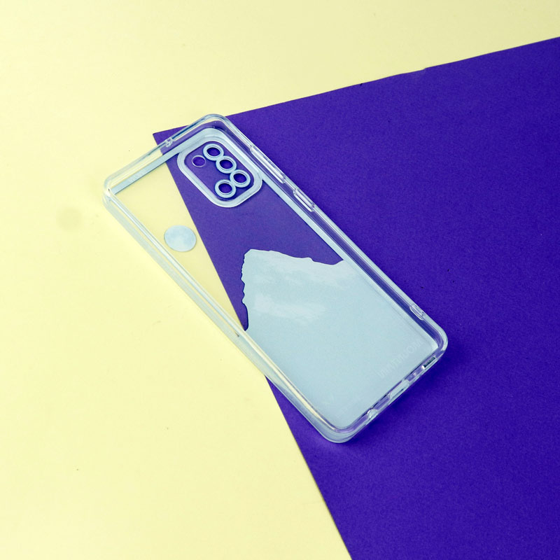 قاب ژله ای شفاف طرح کوهستان محافظ لنزدار Samsung Galaxy A31