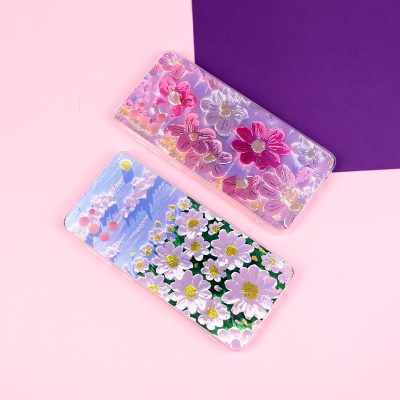 قاب ژله ای طرحدار گل برجسته محافظ لنزدار Samsung Galaxy A31