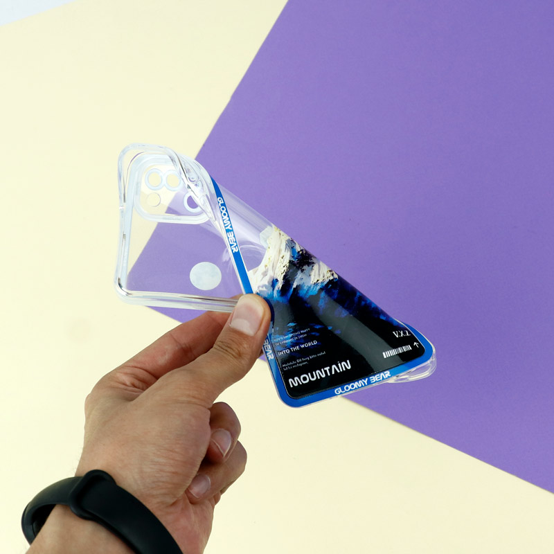 قاب ژله ای شفاف طرح کوهستان محافظ لنزدار Samsung Galaxy A31