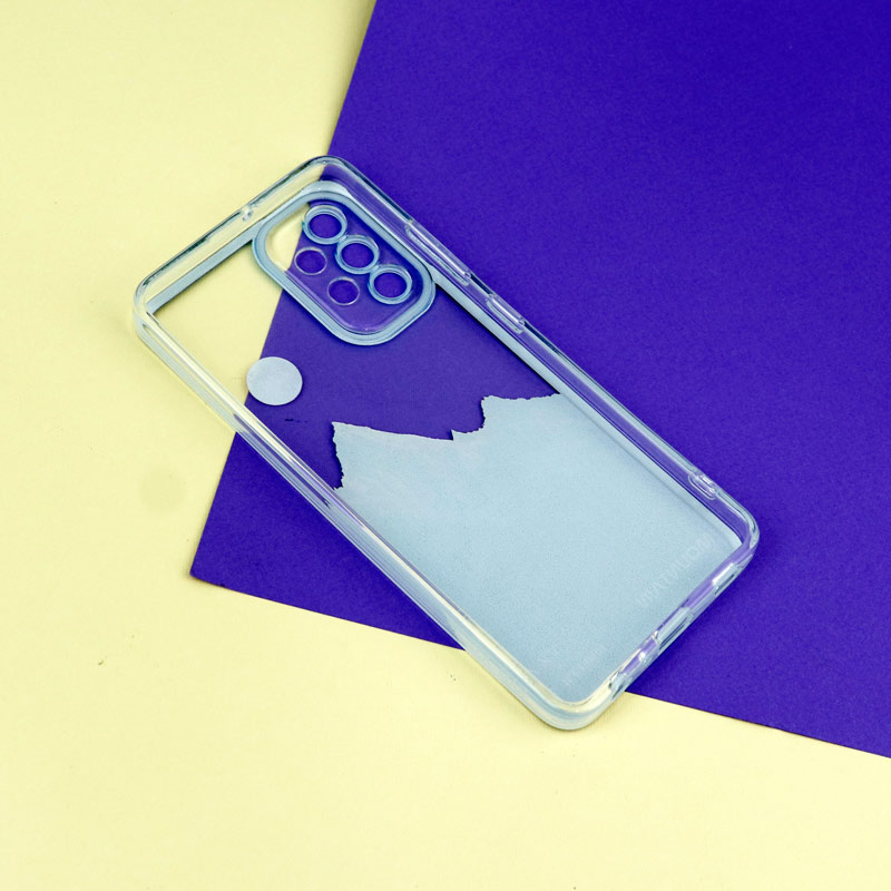 قاب ژله ای شفاف طرح کوهستان محافظ لنزدار Samsung Galaxy A32 4G