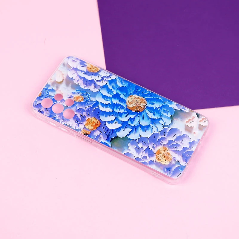قاب ژله ای طرحدار گل برجسته محافظ لنزدار Samsung Galaxy A32 5G