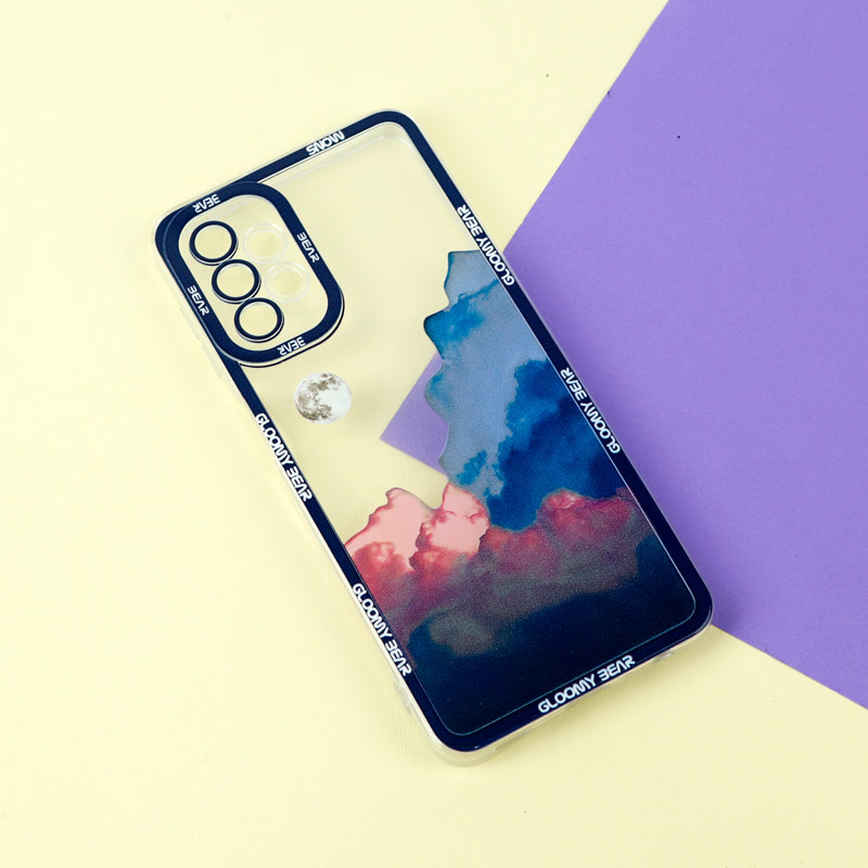 قاب ژله ای شفاف طرح کوهستان محافظ لنزدار Samsung Galaxy A32 5G