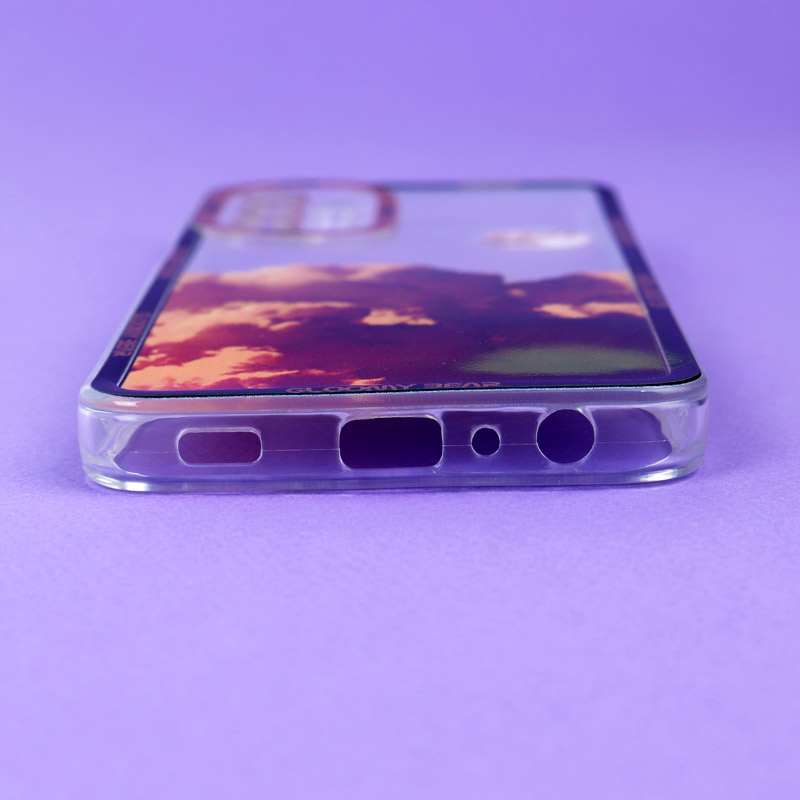 قاب ژله ای شفاف طرح کوهستان محافظ لنزدار Samsung Galaxy A32 5G