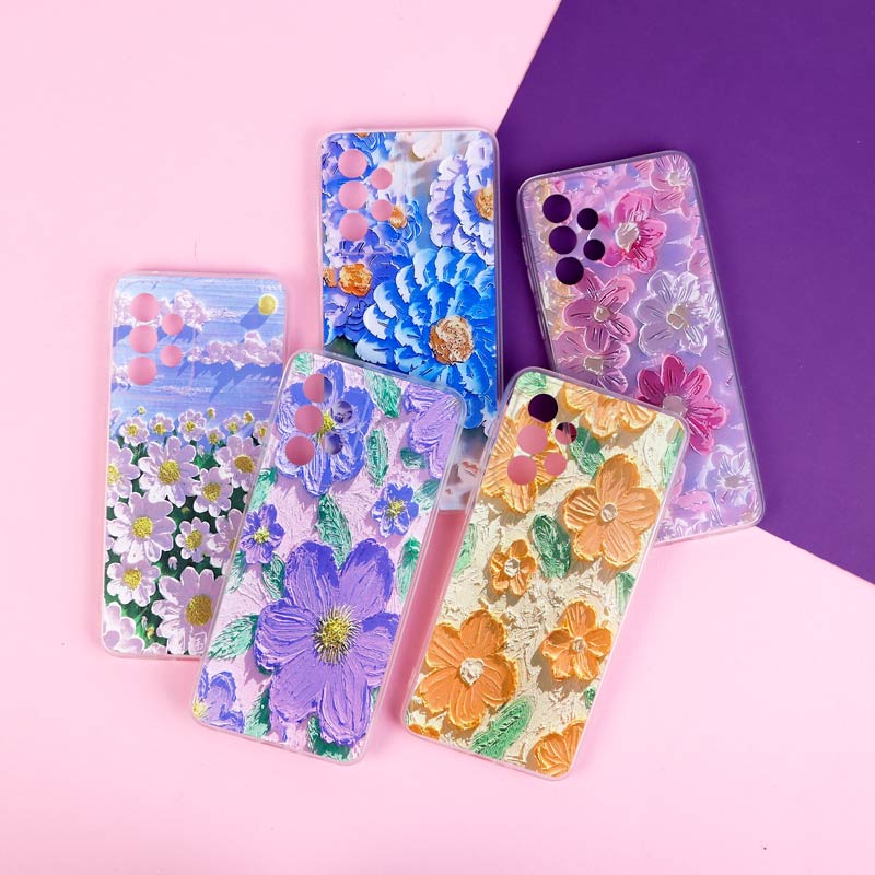 قاب ژله ای طرحدار گل برجسته محافظ لنزدار Samsung Galaxy A33 5G