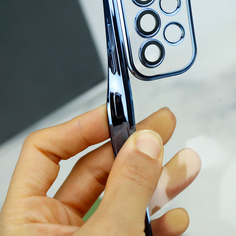 قاب ساده شفاف دور رنگی محافظ لنزدار Samsung Galaxy A33 5G