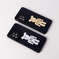 قاب سیلیکونی Bearbrick محافظ لنزدار Samsung Galaxy A33 5G