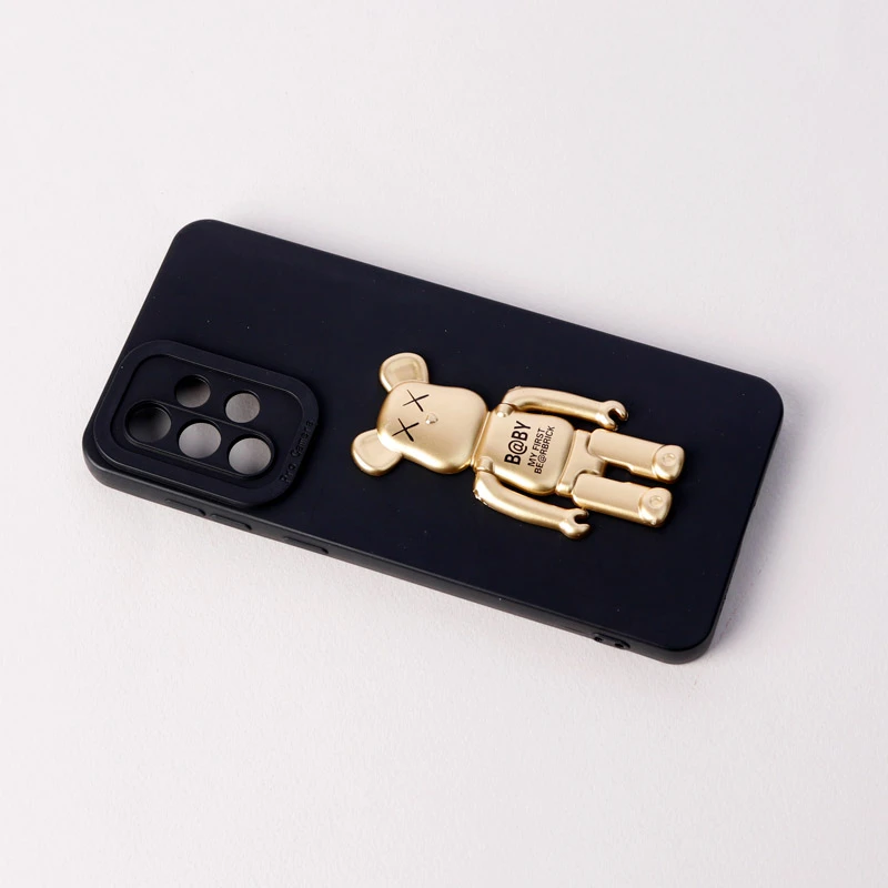 قاب سیلیکونی Bearbrick محافظ لنزدار Samsung Galaxy A33 5G