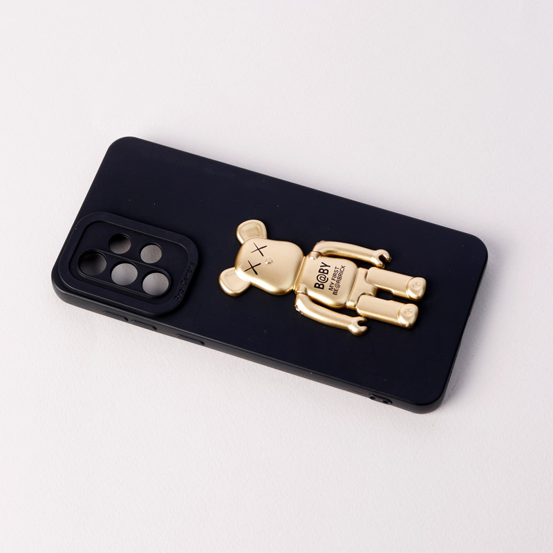 قاب سیلیکونی Bearbrick محافظ لنزدار Samsung Galaxy A33 5G