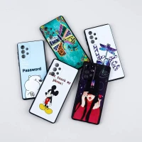 قاب ساسونگ Galaxy A33 5G دور ژله ای طرح دار دخترانه محافظ لنزدار ایرانی