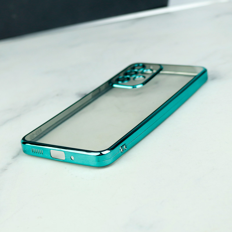 قاب ساده شفاف دور رنگی محافظ لنزدار Samsung Galaxy A33 5G