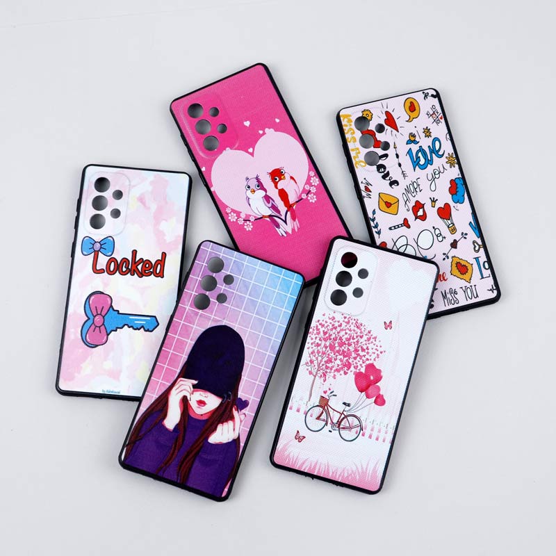 قاب ساسونگ Galaxy A33 5G دور ژله ای طرح دار دخترانه محافظ لنزدار ایرانی