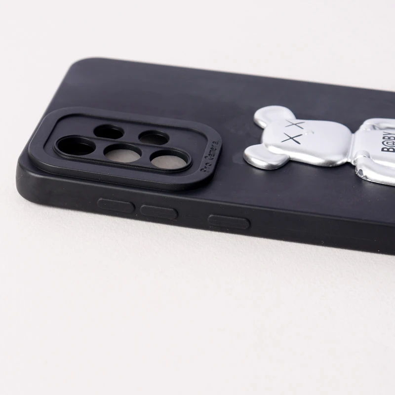 قاب سیلیکونی Bearbrick محافظ لنزدار Samsung Galaxy A33 5G