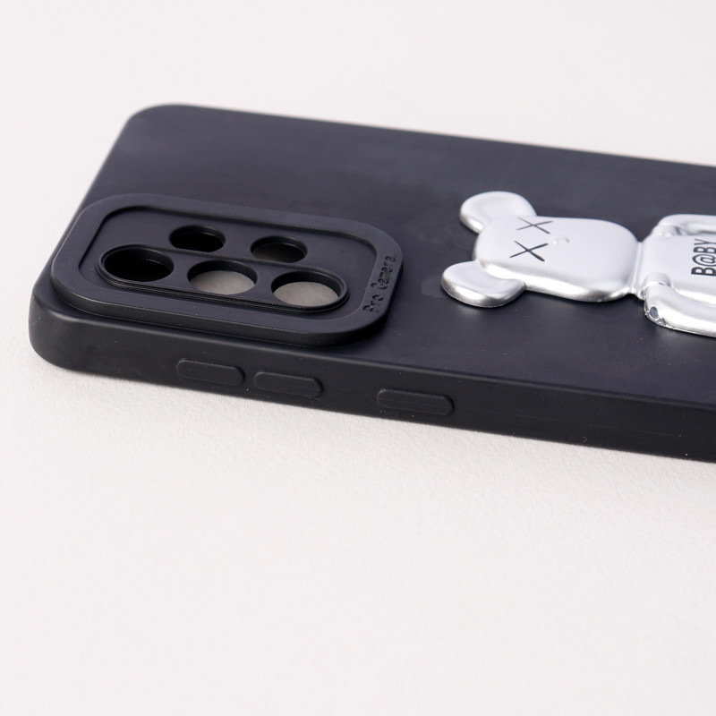 قاب سیلیکونی Bearbrick محافظ لنزدار Samsung Galaxy A33 5G
