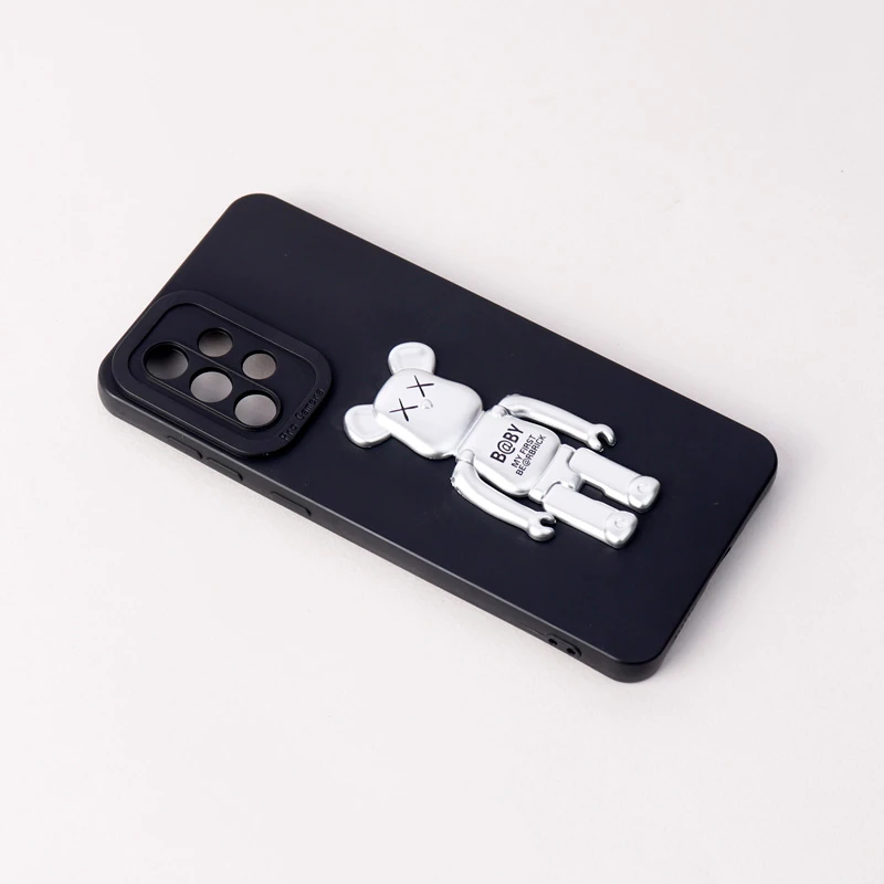 قاب سیلیکونی Bearbrick محافظ لنزدار Samsung Galaxy A33 5G